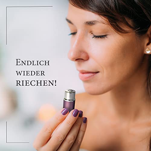 SOS Riechtraining Set 1 mit Riechstiften – Geruchssinn trainieren & Geruchstraining bei Geruchsverlust – mit ätherischen Ölen - Eukalyptus, Rose, Zitrone & Nelke – wieder riechen lernen