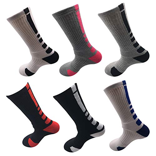 CXKWZ Men'S Socks Socks Thickened Towel At The End Of Socks Men'S Socks Long Tube Socks High Protective Socks 6 Pair So