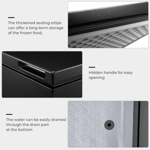 Image of Electactic Compact Chest Freezer 2.0 Cubic Feet, Black