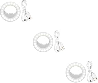 Mikikit Laptop Mount Computer Stream Phone Light Supplementary Portable Cell Holder Fill Tripod Live Photo Electronic Beauty Led Ring Selfie Kit Makeup Streaming Stand Video Round Laptop Stand