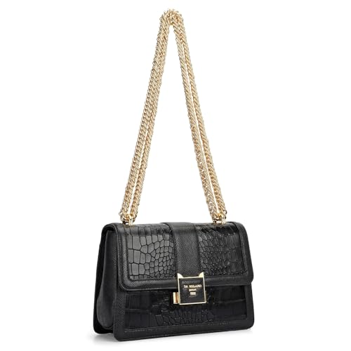Image of Da Milano Leather Shoulder Bag for Women (01607OL)