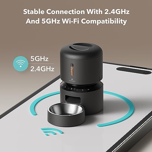 PETLIBRO Automatic Cat Feeder, 5G WiFi Pet Feeder with Freshness Preservation, Timed Cat Feeders for Dry Food, Up to 48 Portions 10 Meals Per Day, Granary Pet Feeder for Cat/Dog by PETLIBRO - Image 3