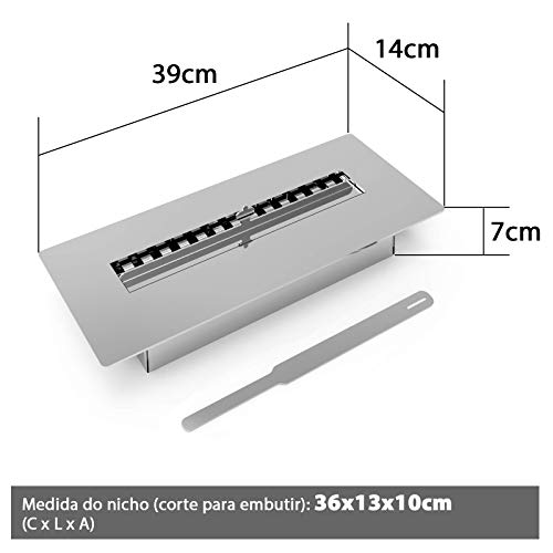 Queimador Ecológico Etanol álcool 30cm