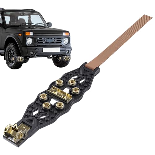 Cadenas de nieve – Puntas y crampones antideslizantes, silenciosas y resistentes, cadena para neumáticos, para césped, hielo, remolque, senderismo, invierno, todoterreno,