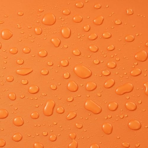Image of Orange Solid Peel & Stick Vinyl Contact Paper - Self Adhesive Removable Wallpaper for Kitchen Cabinet, Furniture, Countertop - Waterproof 2 x 20 Feet