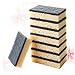 TOPPERFUN 16Pcs Non Scratch Cleaning Sponge Double Sided Dish Washing Sponges for Kitchen and Bathroom Premium Durable Scouring Pads Black