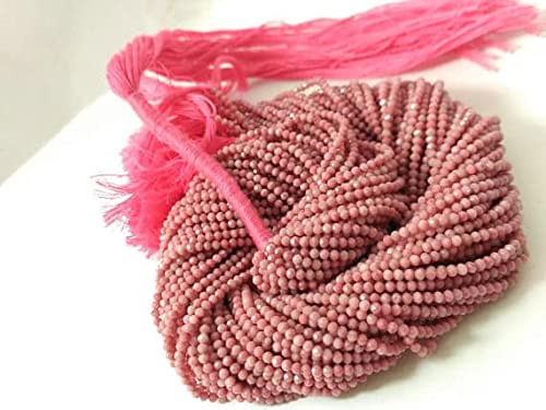 Perles rhodonite facettées 2mm pour éviter les bijoux ternes et fragiles