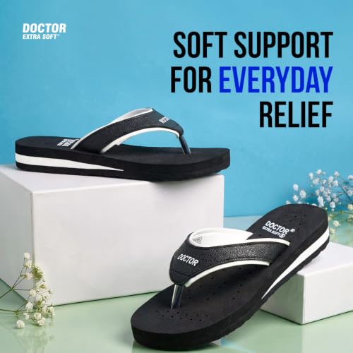 Image of DOCTOR EXTRA SOFT Care Diabetic Orthopedic Pregnancy Flat Super Comfort Dr Flipflops and House Slippers For Women's and Girl's