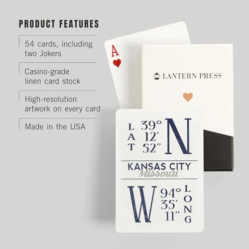 Baraja de póker Kansas City Missouri, 52 cartas miniatura 3