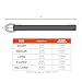 Ergodyne Squids 3700 Web Tool Tail Attachments, 6-Pack, 2 Pounds, Short Length|2.5,Black