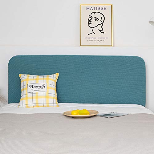 WWQQ Soft Headboard Cover Dust Cover Solid Color Stretch Headboard Slipcover Double/Single Bed Head Covering King_ Size Gray Bed Head Protector Cover 150cm (Color : F, Size : 120-140cm)