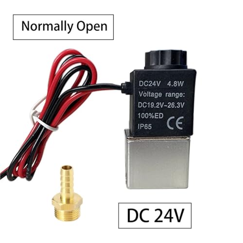Électrovanne normalement ouverte 4mm connecteur pagode laiton - 3