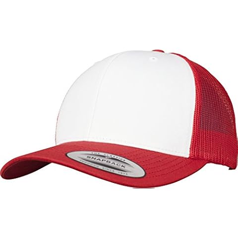 Flexfit Retro Trucker Colored Front Gorra Unisex Adulto Red/wht Talla Única Cover