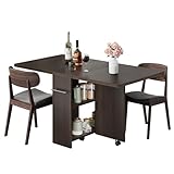 table extensible bois fonce Étagère de rangement 2 niveaux : pratique pour organiser ustensiles de cuisine, fournitures de bureau ou objets divers.