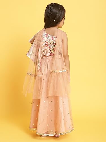 Image of Nautinati Girls Lehenga Choli Set