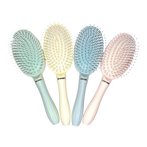Image of COMBELLE Hair Brush for Women & Men - Detangling, Anti-Static, Scalp Massage Paddle Brush - Soft Bristle Plastic Hair Brush for All Hair Types - Straight, Curly, Frizzy & Wet Hair