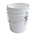 5 Gallon Heavy Duty White Plastic Bucket, 10-Pack - Argee RG5700/10