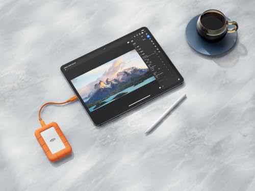 Image of LaCie Rugged SSD4 2TB - shock‑resistant, USB‑C Portable External SSD, for Mac & Windows - Rescue Data Recovery included