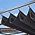 HAPPATIO 10' X 13' Outdoor Retractable Pergola Canopy for Deck, Backyard, Patio, Aluminum Pergola with Sun Canopy, Includes Ground Studs and Expansion Screws (Grey)