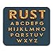 Produktbild Mauspads flache retro volumetrische rostige metallschilder mit glühbirnen vintage 3d shabby chic festzelt beleuchtete mauspads für notebooks, Desktop-computer büromaterial