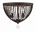 Crystorama Fremont 14" Wide Forged Bronze Bowl Ceiling Light