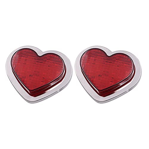 jdm 2PCS Red Heart Shaped Side Marker / Accessory / LED Light / Turn Signal