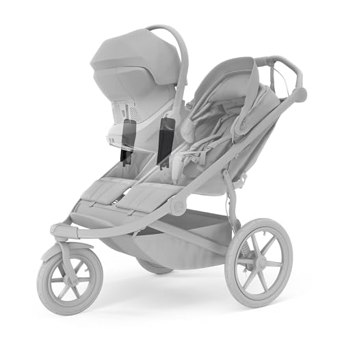 Thule Urban Glide 3 Double Child All-Terrain Stroller, One-Handed fold with self Standing Design, Air-Filled Tires, Upright Seats with Adjustable Recline and Built-in Leg Rest by Thule - Image 4
