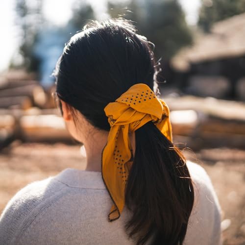 Image of WHTE MOSS Bandana - 100% Cotton Extra Soft Scarf Handkerchief for Men & Women