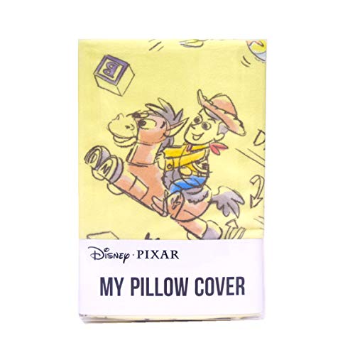 MORIPiLO ディズニー 枕カバー (トイストーリー なめらかフィット ピローケース) イエロー 43x63cm グッズ キャラクター まくらのモリシタ
