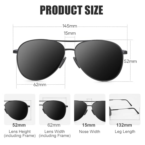 4pcs Sunglasses for Men Polarized Women UV Protection Lightweight Driving Fishing Sports Mens Sunglasses3
