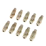 10 Piezas M8x1mm Tornillos De Purga Del Calibrador Del Pezón Del Purgador Del Freno De La Motocicleta