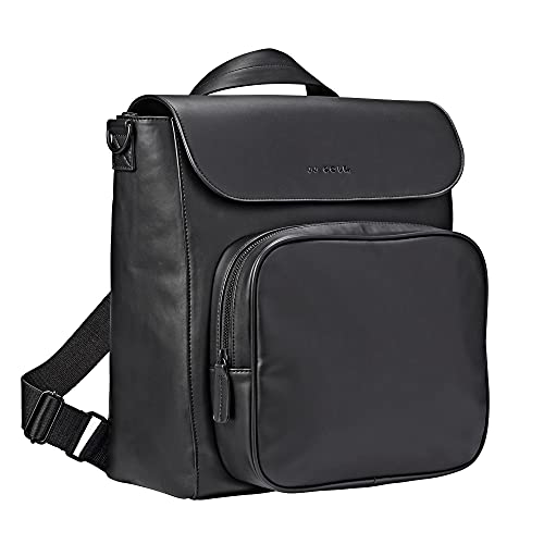 JJ Cole Vegan Leather Brookmont Backpack Diaper Bag, Blackout