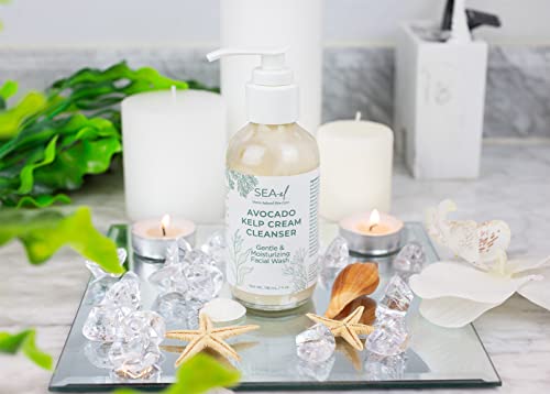 Sea-El Avocado Kelp Cream Cleanser | Gentle & Moisturizing Facial Wash | 4 Ounce #TOP7