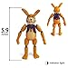 Toysvill Inspired by Five Nights Game | FNAF | Pirates Collection | Freddi's Action Figures Toys Set of 5 [Freddi, Bonnie, Fazbear, Curse of Dreadbear and Captain Foxy], Fun Action Simulator