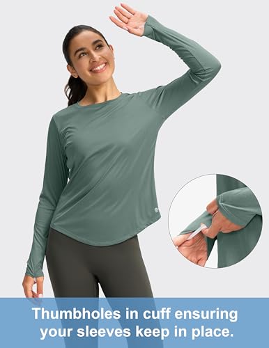 Women's UPF 50+ Sun Shirt Long Sleeve UV Shirts Rash Guard Lightweight Quick Dry Workout Hiking Tops for Women4
