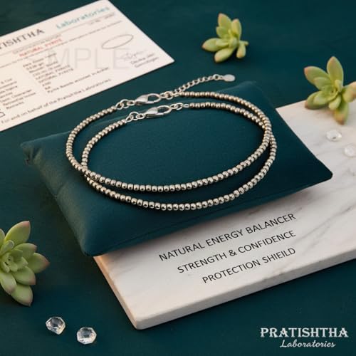 Image of Arihant Gems & Jewels Original Raw Pyrite Anklet for Men & Women | Money Magnet for Wealth, Success & Prosperity | Adjustable Crystal Healing Anklet for Good Luck, Positive Energy & Financial Growth.