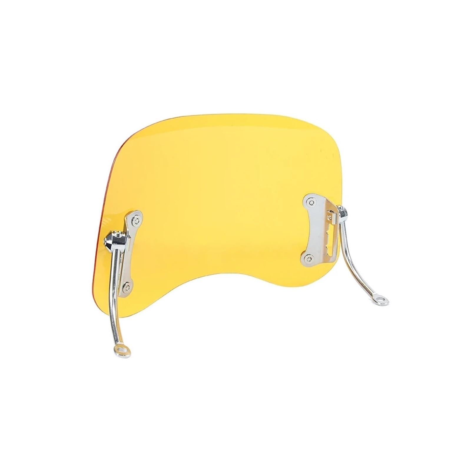 Parabrezza For Ciclomotori Parabrezza For Moto Parabrezza For Scooter Deflettore Antivento Schermo Antigraffio Trasparente/Nero/Giallo Universale(YELLOW)
