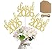 ALISSAR 12 Pack Pre-Assembled Double Sided Class of 2026 Graduation Centerpiece Sticks with 12 Pack Blank Kraft Tags & 32.8ft Twine – Graduation Table Decorations & DIY Party Decor(gold)