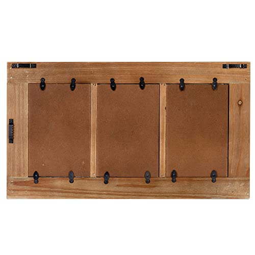 Rustic Distressed 3 Picture Photo Frames Collage 4X6 Wall Mounted Craftsmanship, Hanging Horizontal And Vertical, Gift For Halloween, Thanks Giving Day, Birthday, Anniversary, Christmas, New Year, Mother's Day(Grey) #TOP6