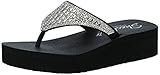 Skechers Vinyasa Tiger Squad Skechers Damen Vinyasa - Tiger Squad Zehentrenner, Schwarz (Black), 38 EU