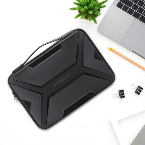 MOSISO 15-16 inch Laptop Hard Case, 15.6 inch Laptop Sleeve Waterproof Shockproof Computer Bag Compatible with MacBook HP Dell,Artistic Geometric EVA Carrying Case Hard Shell with Handle, Black - Image 7