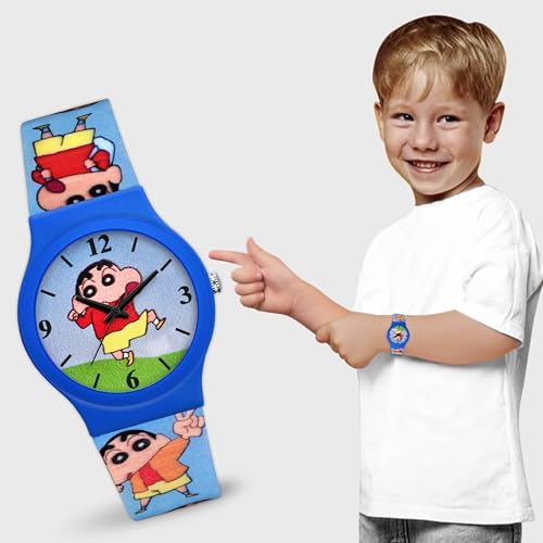 Image of Acnos Character Kid's Happy Colorful Water-Resistant Durable Watch for Boys Kids Boy with Fun Designs Adjustable Strap Positive Messages Watch for Kids