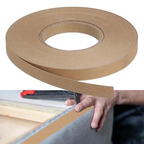 sourcing map Tira de tachuelas para tapicería, rollo de 2/3 pulgadas por 70 yardas, tira de cartón para reparación de muebles, sofá, silla y bordes de sofá, color marrón