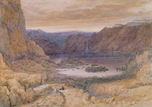 Poster décoration murale Mountain Lake Norway salon et bureau grand tableau sur toile 60x90