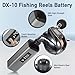xiutantxmd Portable Fishing Reel Battery,10000mAh 14.8V Professional Electric Fishing Reel Lithium Battery with Charger,Smart Digital Display,Saltwater-Resistant
