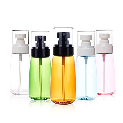 Spray Bottles, Sunbeter Beauty Portable Atomiser Empty Liquid Mist Sprayer Bottles Refillable Fine Travel Bottle Set(5 Pcs100ML)