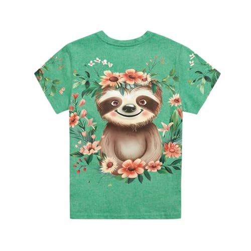 Image of JEOCODY Boys Girls Graphic Tees Funny 3D Printed Short Sleeve T-Shirts 3-16T
