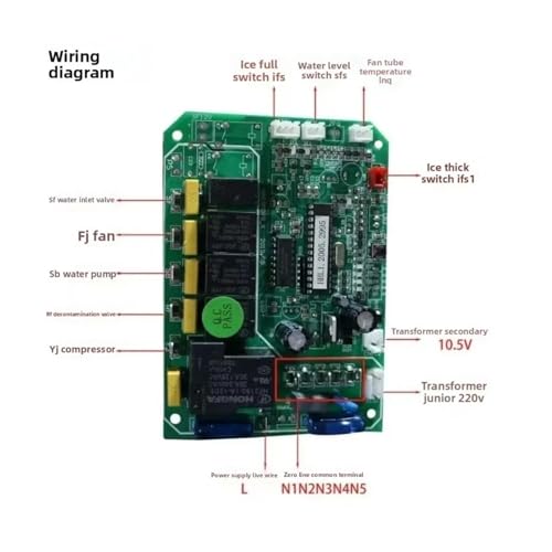 Placa base universal para fabricadora de hielo, tablero de control para accesorios de fabricadoras de hielo miniatura 2