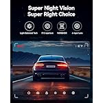 REDTIGER Dash Cam Front Rear, 4K/2.5K Full HD Dash Camera for Cars, Included 32GB Card, Built-in Wi-Fi GPS, 3.16” IPS Screen, Night Vision, 170°Wide Angle, WDR, 24H Parking Mode(F7NP) - Image 4