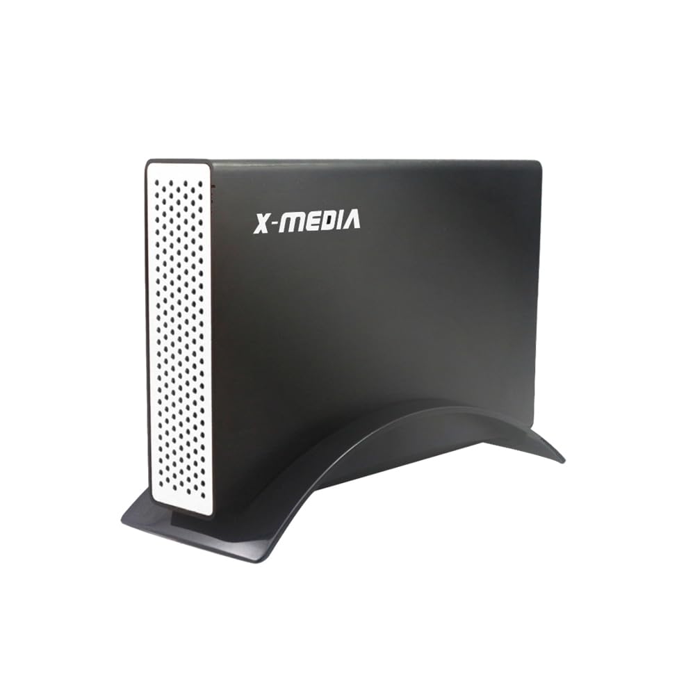 X-MEDIA XM-EN3451 V3 [Upgraded USB 3.0] 3.5-Inch IDE/PATA or SATA Aluminum Hard Disk Drive HDD External Enclosure Case | Support 3.5” IDE/PATA(Parallel ATA) | 3.5” SATA(Serial ATA)/SSD Hard Disk Drive